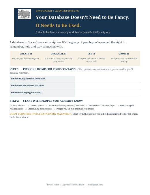 Preview of Your Database Doesn’t Need to Be Fancy. It Needs to Be Used.