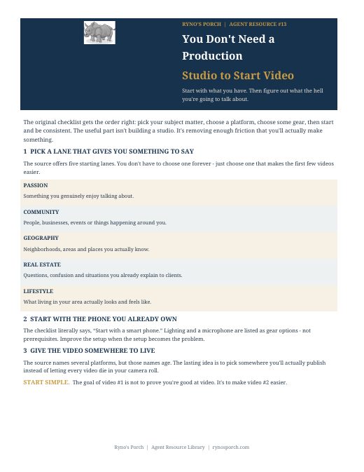 Preview of You Don’t Need a Production Studio to Start Video